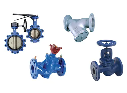 Applications of different types of valves